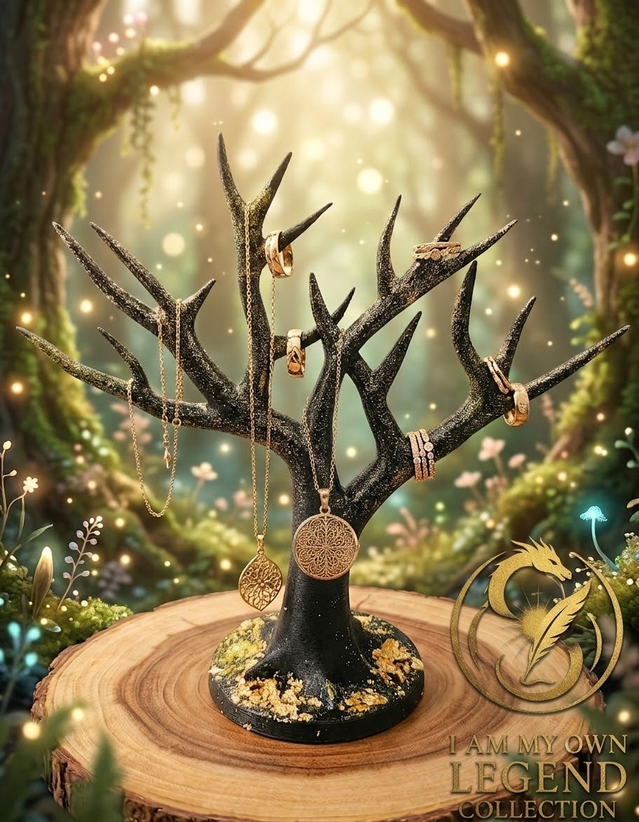 ✨ L'Arbre de Nuit & d'Or — Porte-Bijoux Féérique (Collection I AM MY OWN LEGEND)