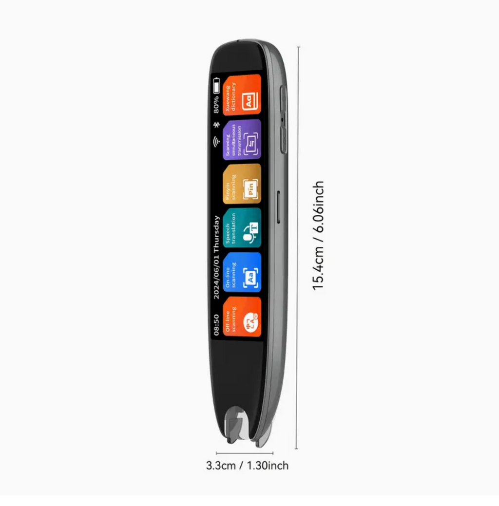 Stylo-Scanner de Traduction 142 Langues – Wi-Fi, Écran 3,5", Caméra & Batterie USB + CADEAU OFFERT!
