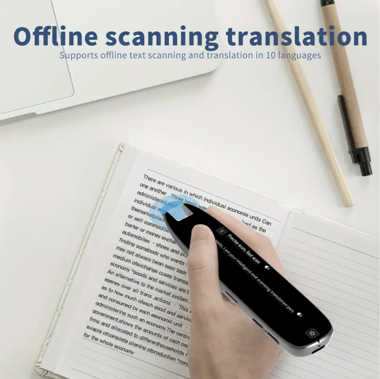 Stylo-Scanner de Traduction 142 Langues – Wi-Fi, Écran 3,5", Caméra & Batterie USB + CADEAU OFFERT!