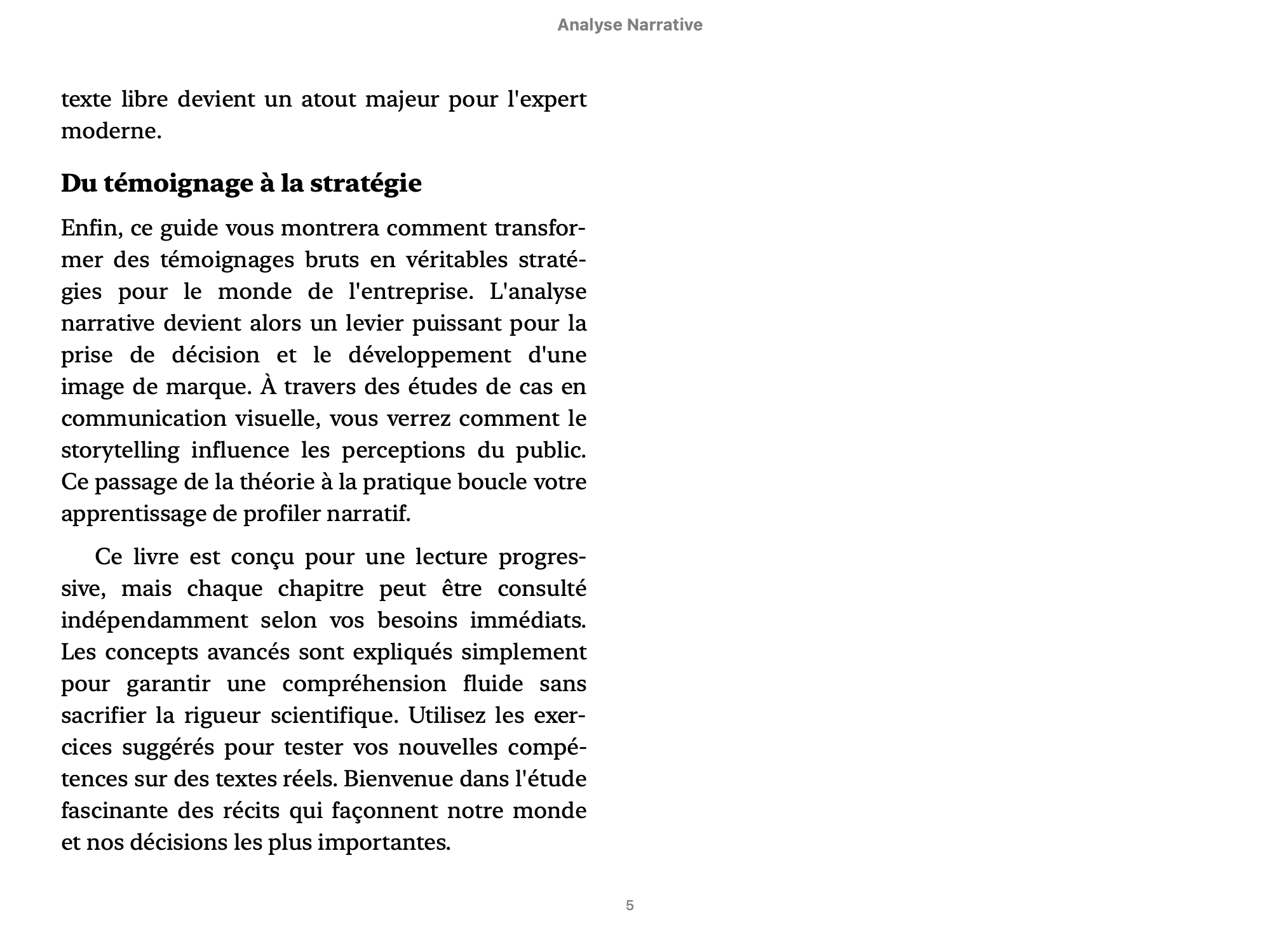 Analyse Narrative : Le guide complet du Profiler (Savoir Communiquer dans un monde en Crises)