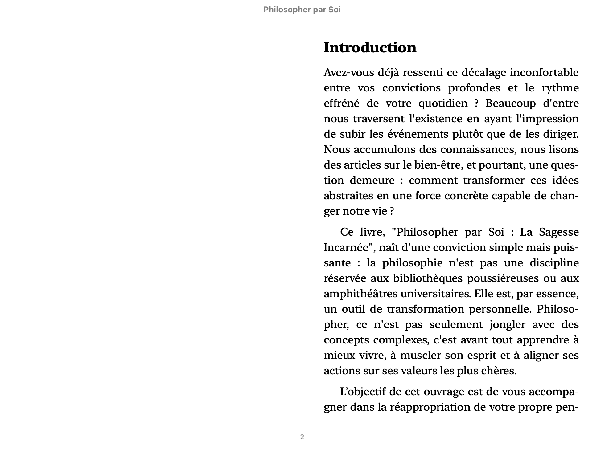 Philosopher par soi : La sagesse incarnée (Écrire sa légende)