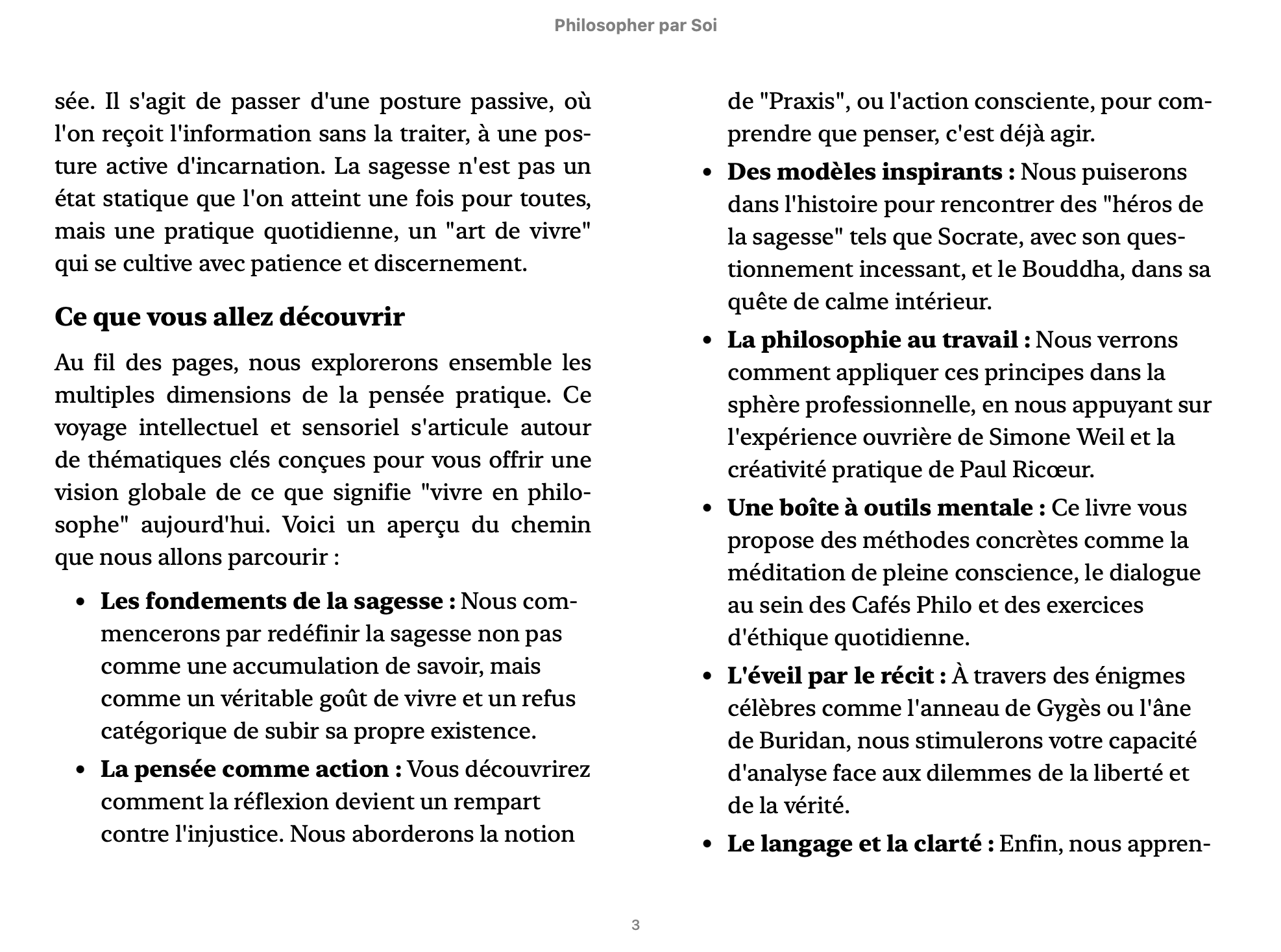 Philosopher par soi : La sagesse incarnée (Écrire sa légende)