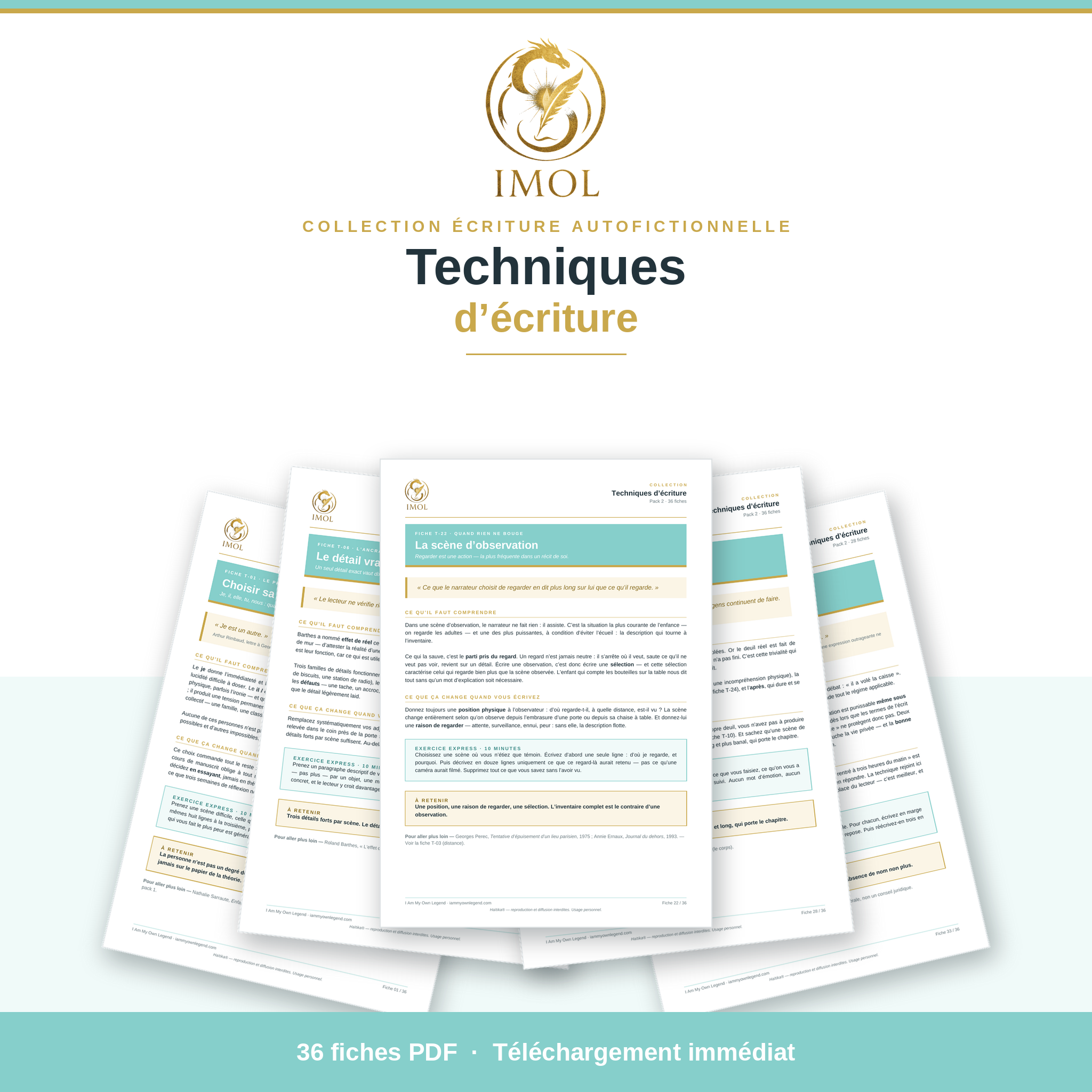 Pack 2 — Techniques d'écriture