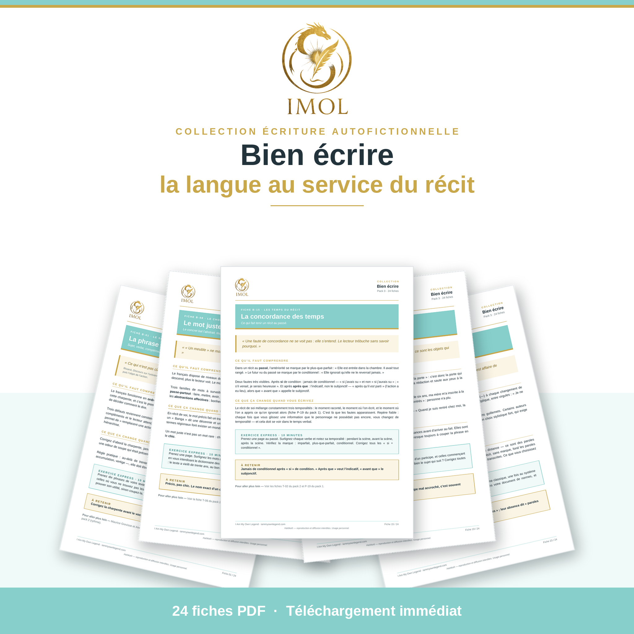 Packs de fiches — Écrire son autofiction
