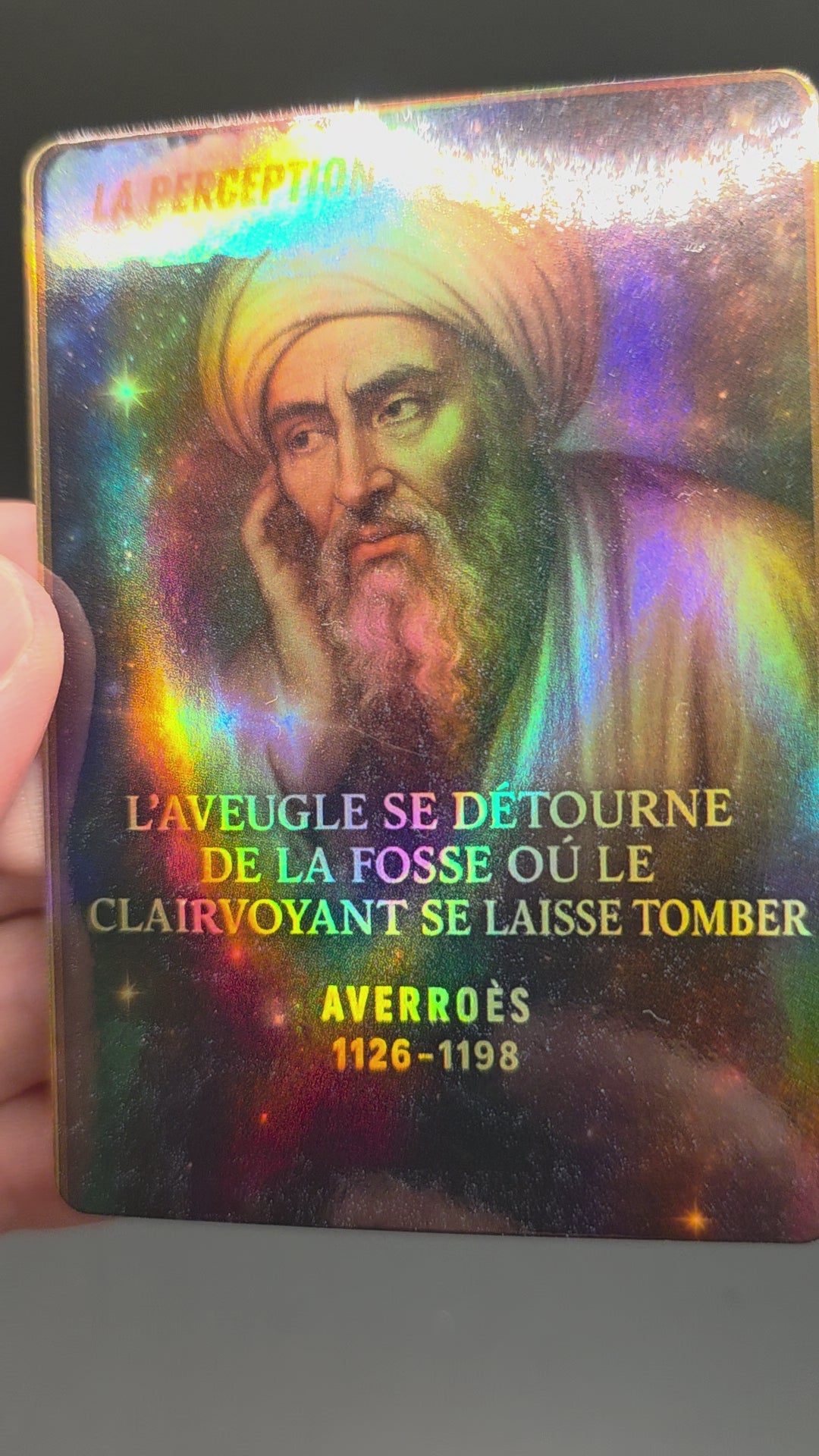 Cartes Holographiques – Collection Philosophie : La Perception #Pack 1