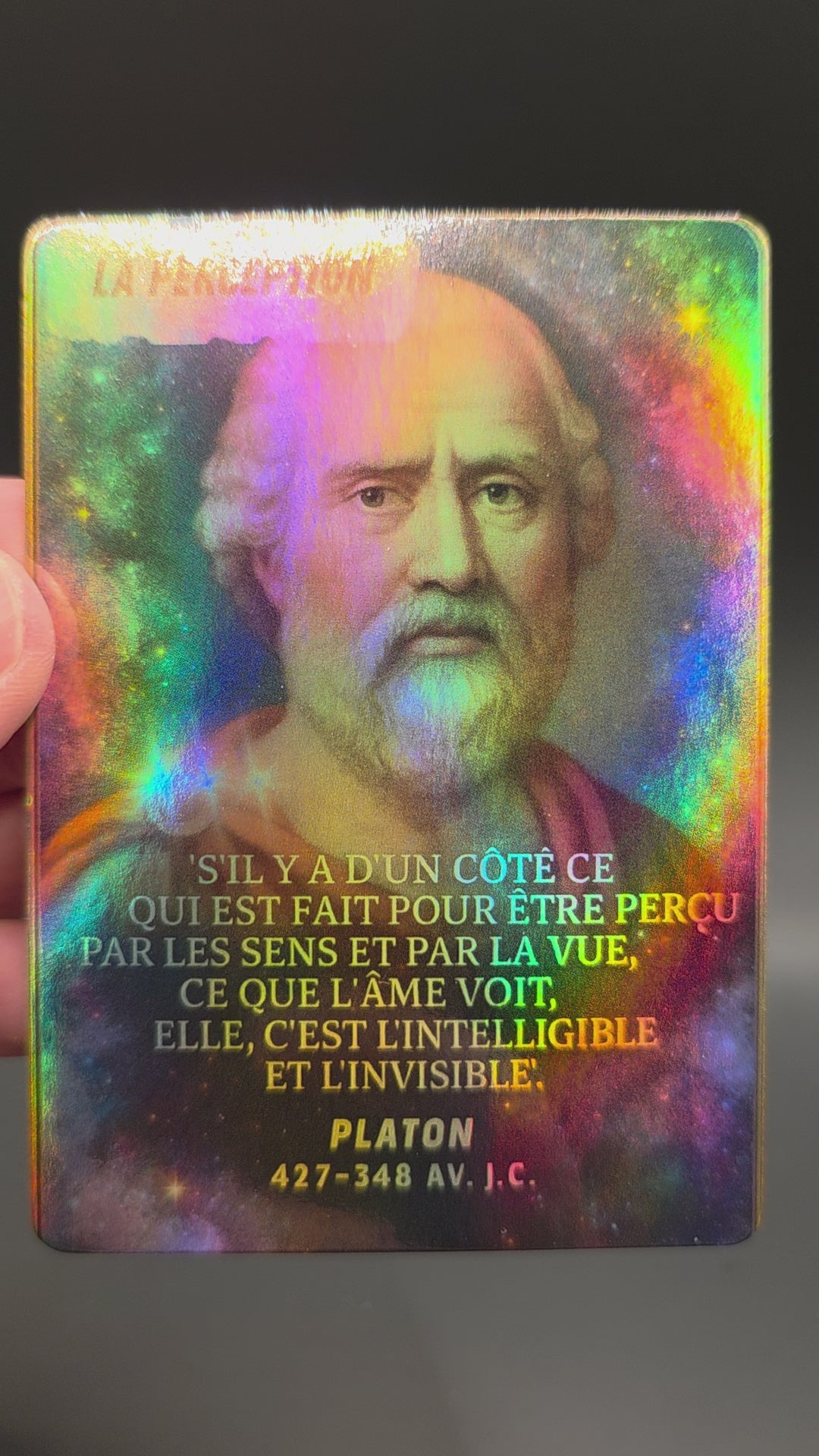 Cartes Holographiques – Collection Philosophie : La Perception #Pack 1