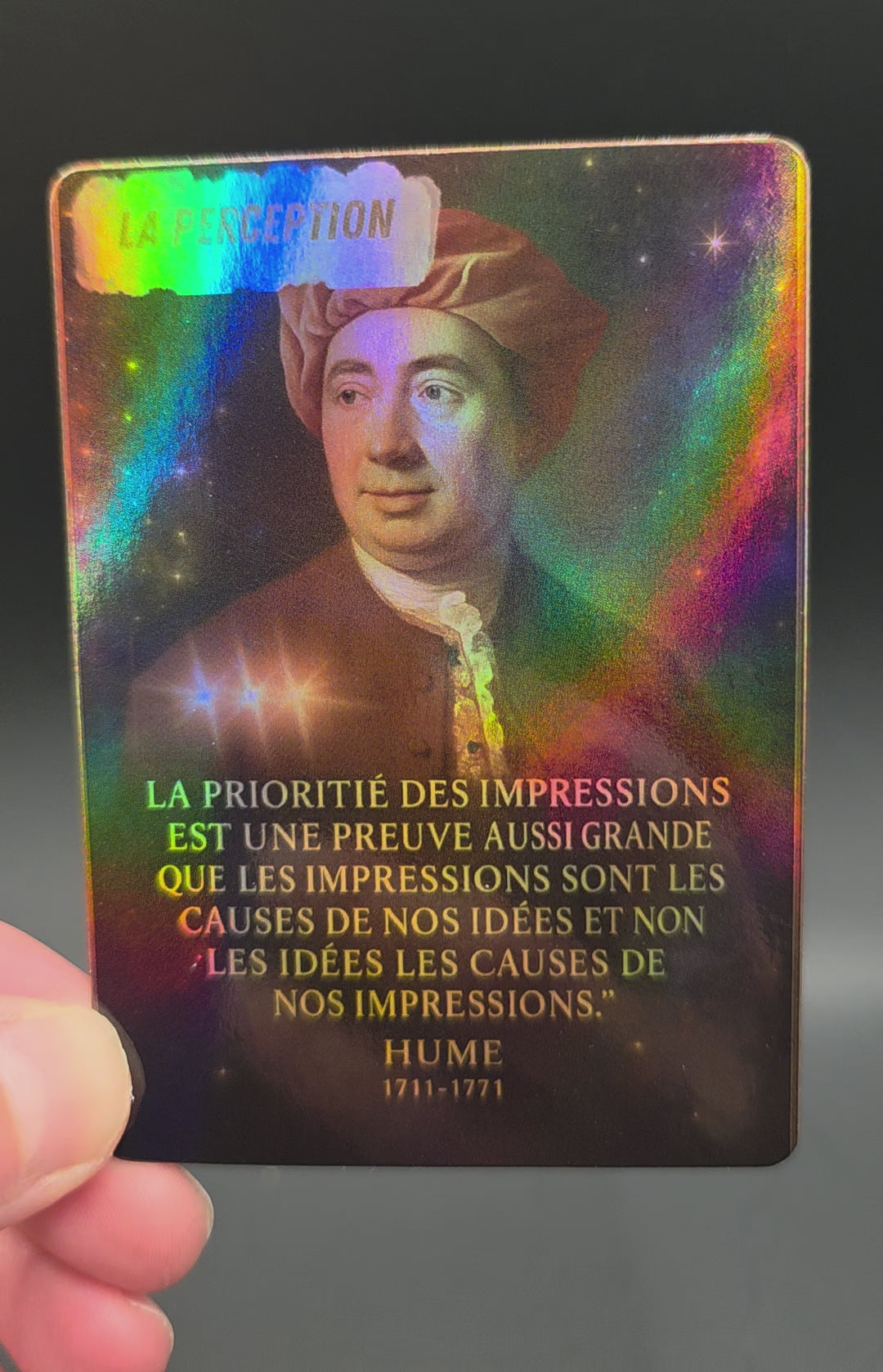 Cartes Holographiques – Collection Philosophie : La Perception #Pack 1