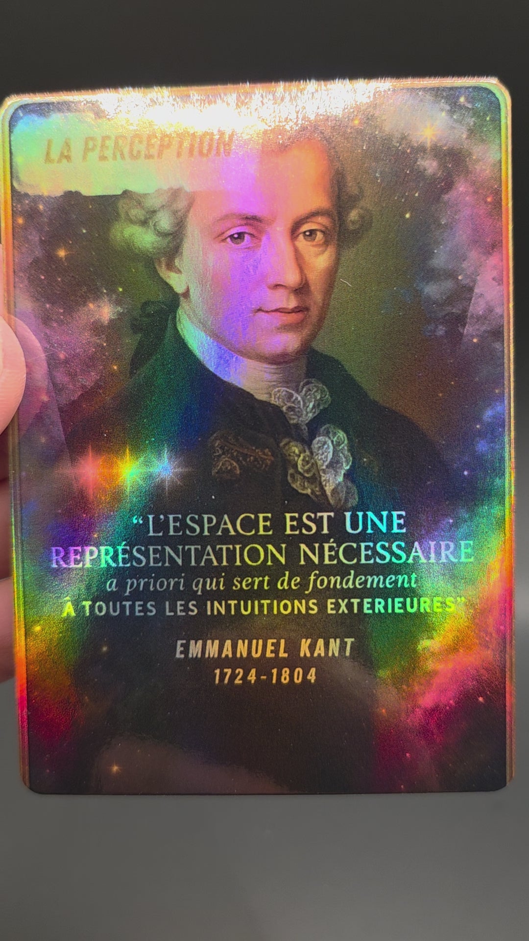 Cartes Holographiques – Collection Philosophie : La Perception #Pack 1